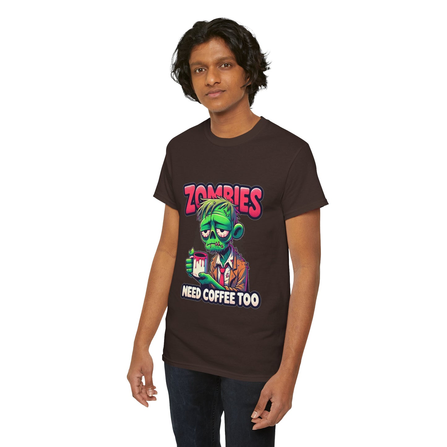 zombies need coffee too t-shirt