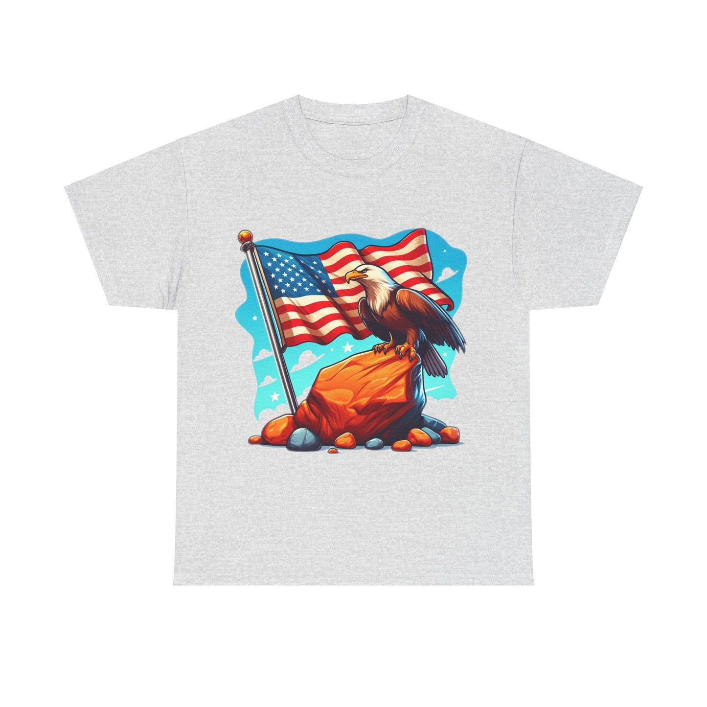 Rock, flag and eagle t-shirt