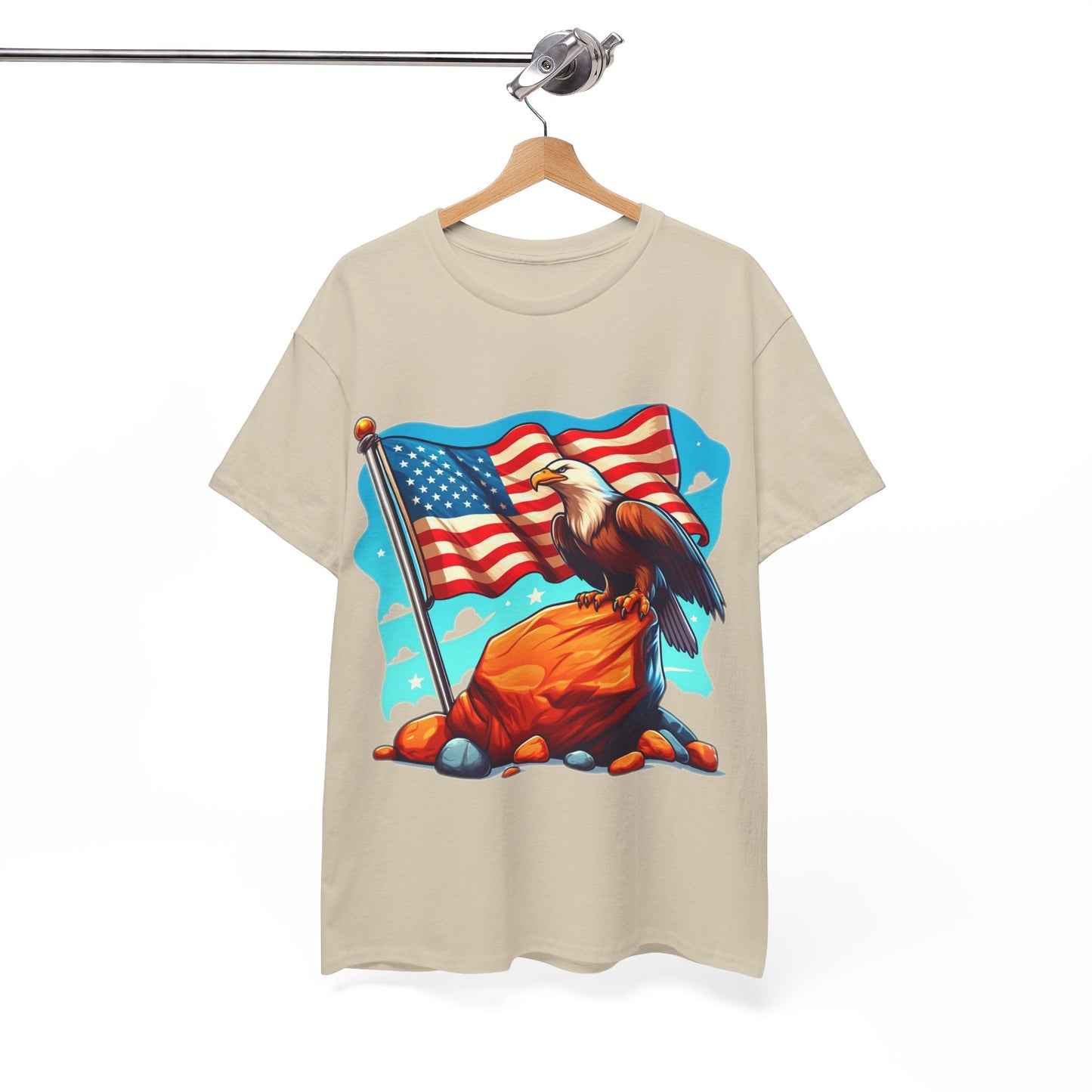 Rock, flag and eagle t-shirt