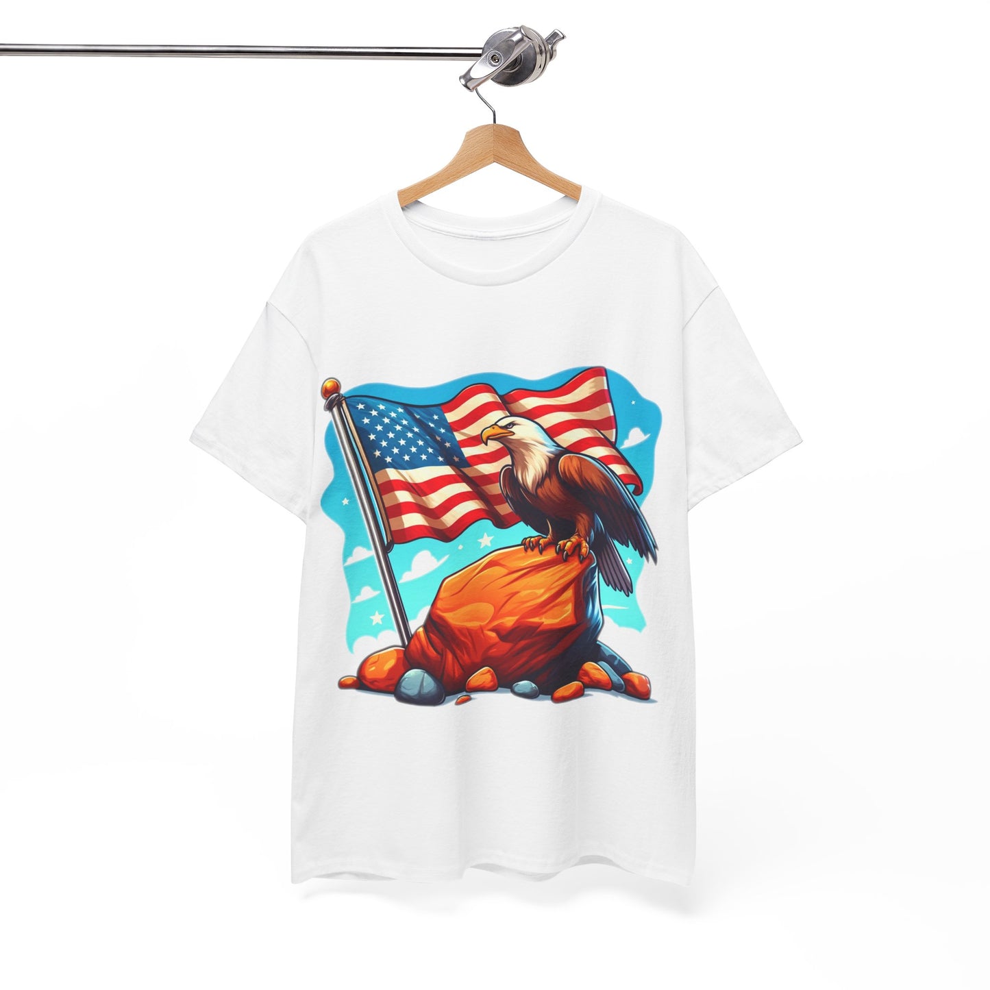 Rock, flag and eagle t-shirt