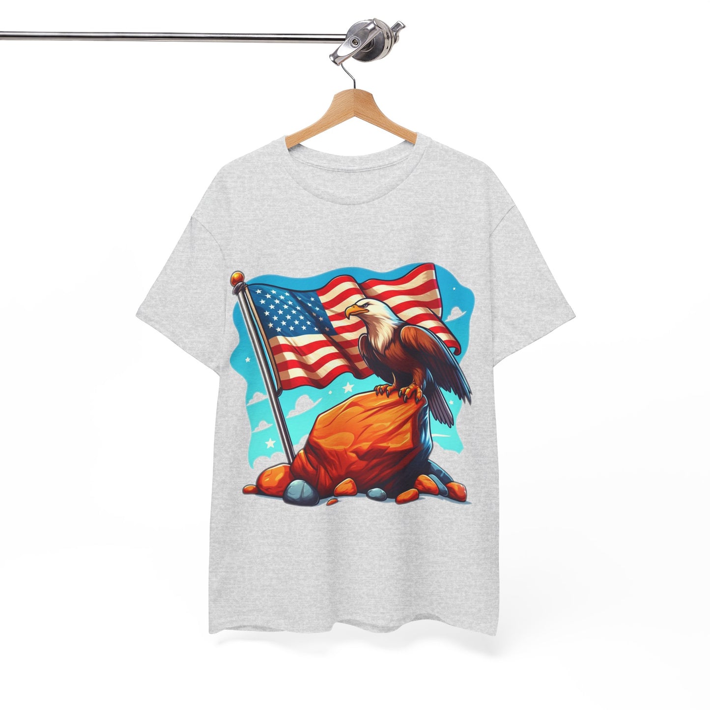 Rock, flag and eagle t-shirt