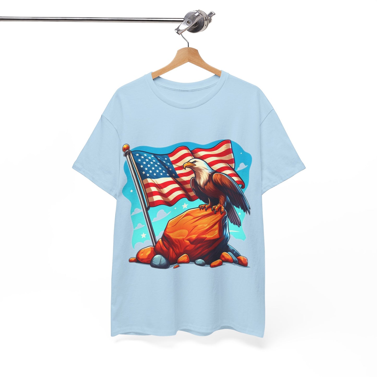 Rock, flag and eagle t-shirt