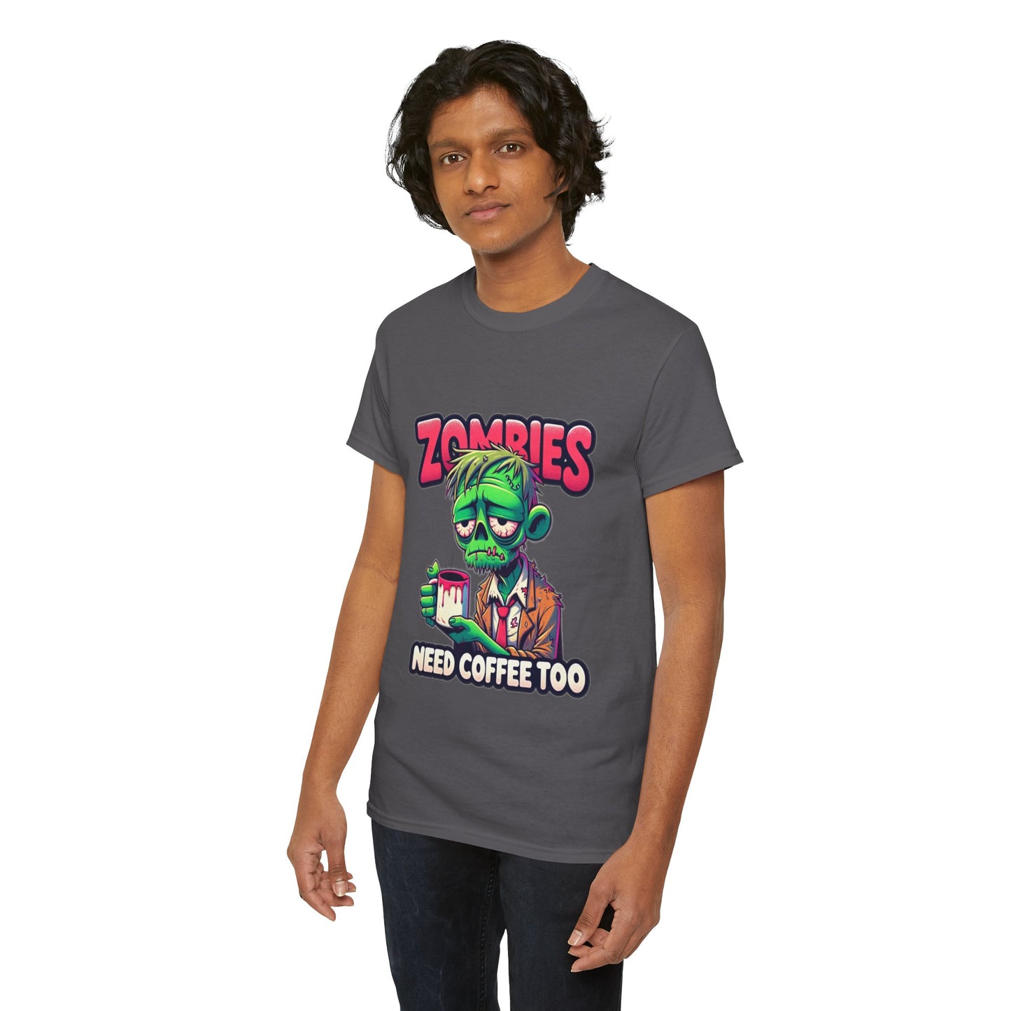 zombies need coffee too t-shirt