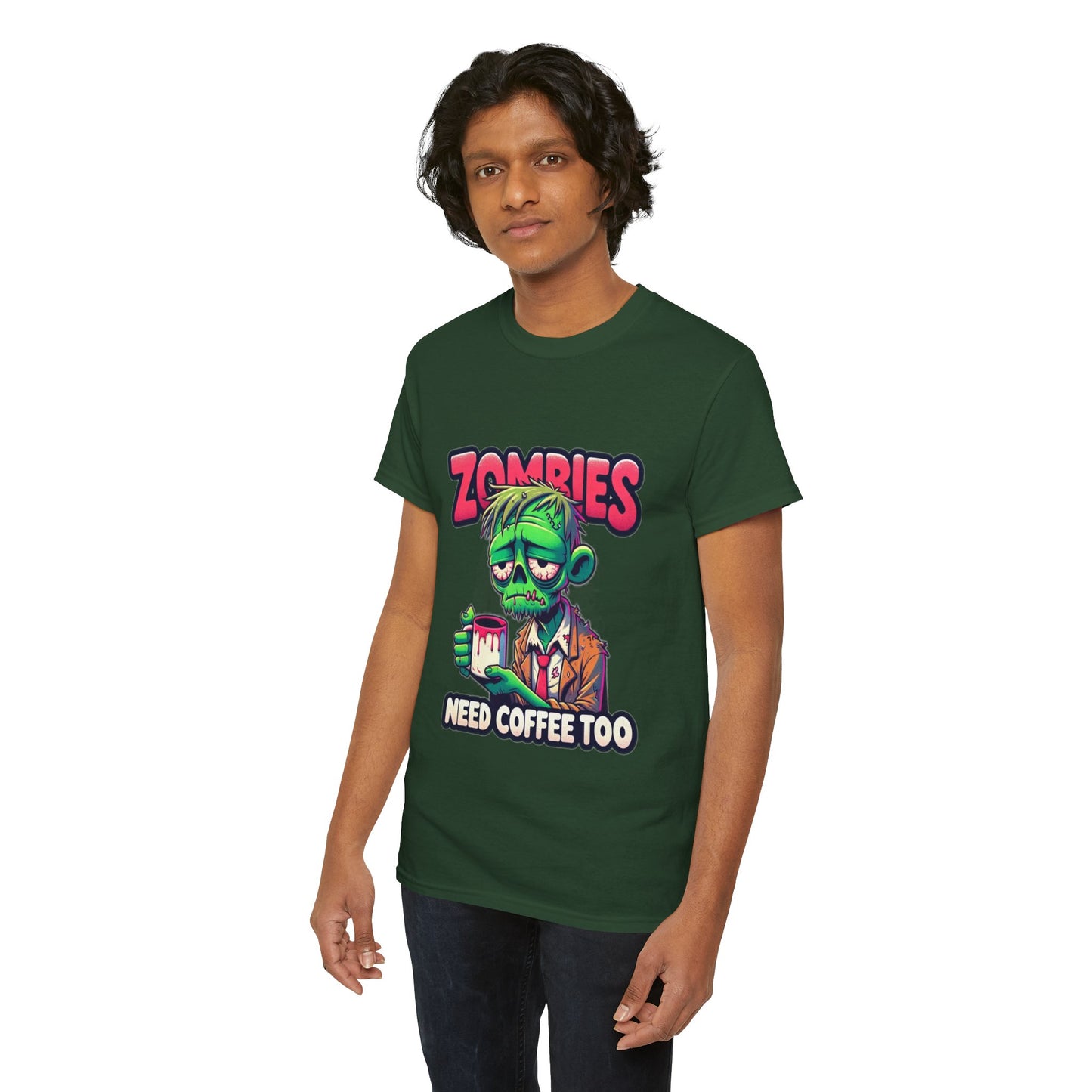 zombies need coffee too t-shirt