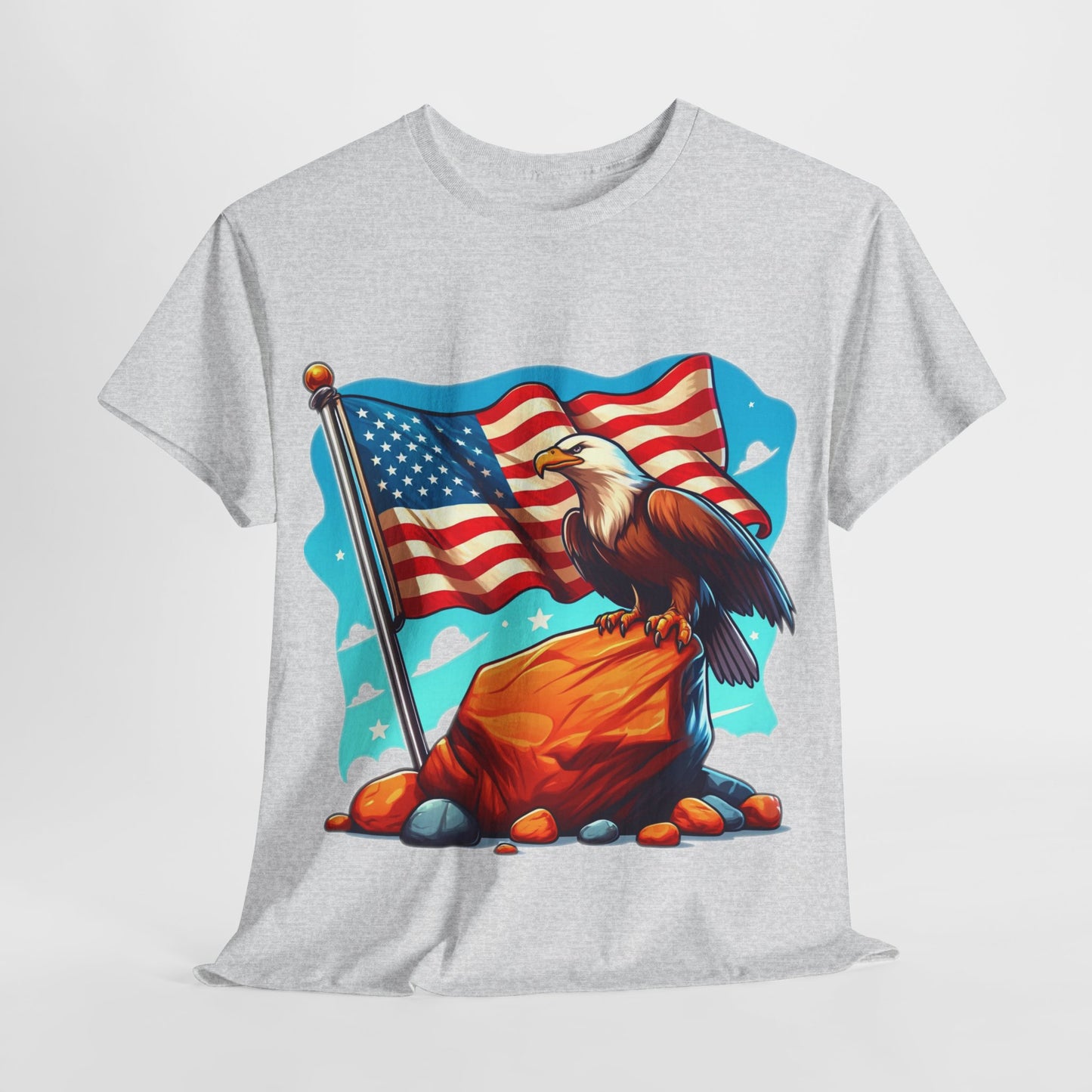 Rock, flag and eagle t-shirt