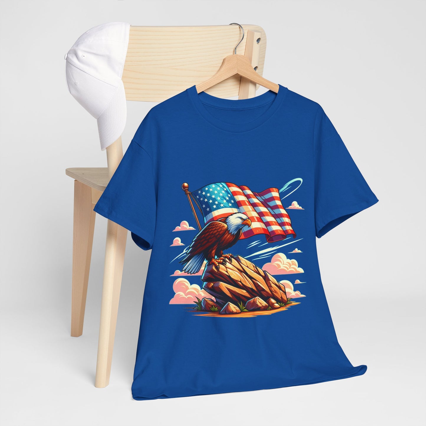 Rock, flag and eagle t-shirt