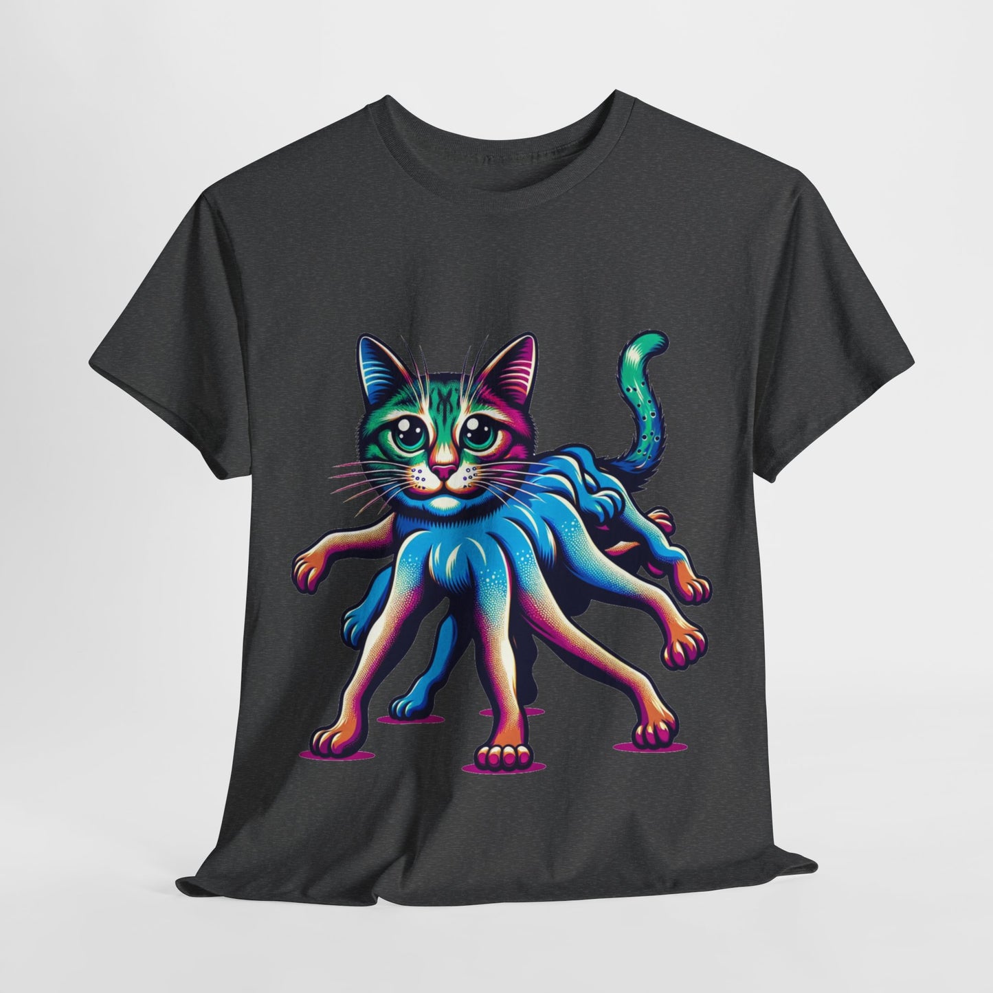 Psychedelic, trippy cat t-shirt
