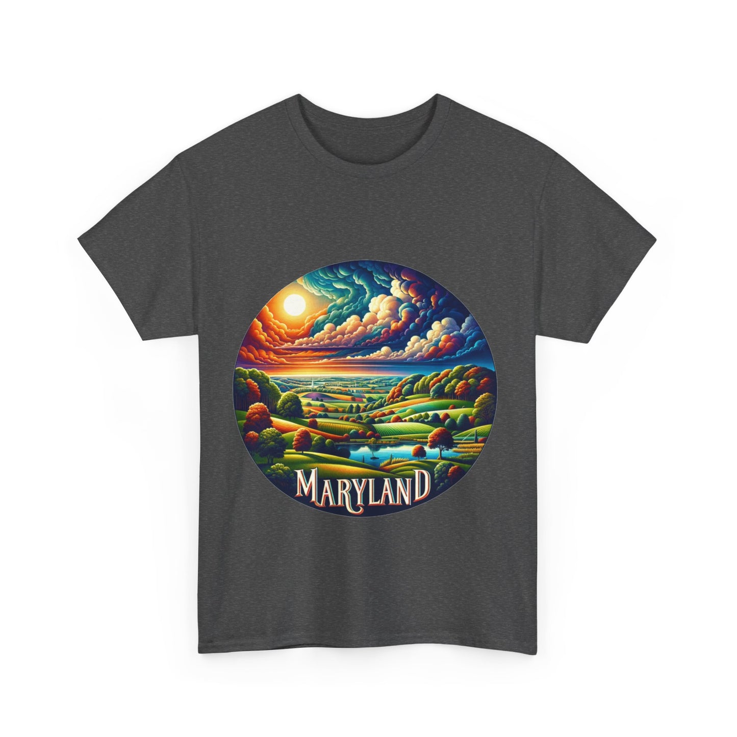 Maryland's relaxing scenic waterways landscape t-shirt