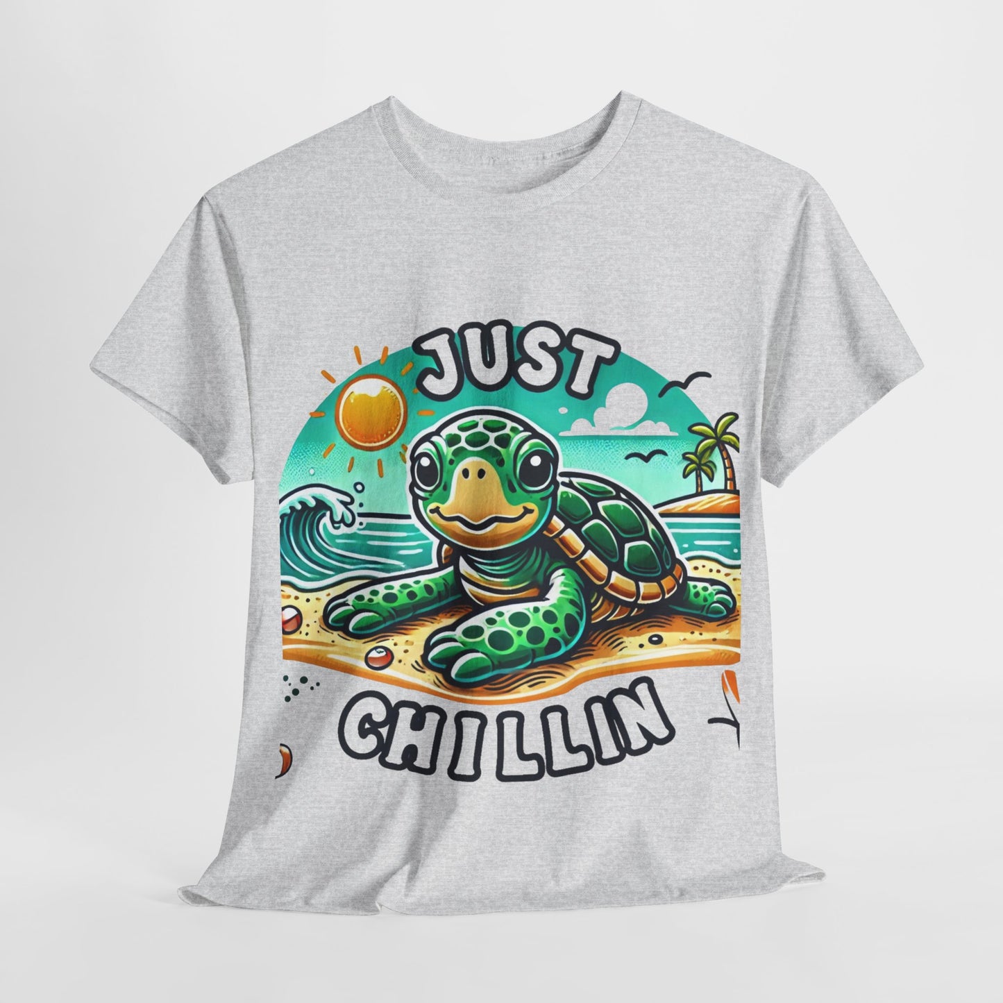 Just chillin' turtle at the beach t-shirt