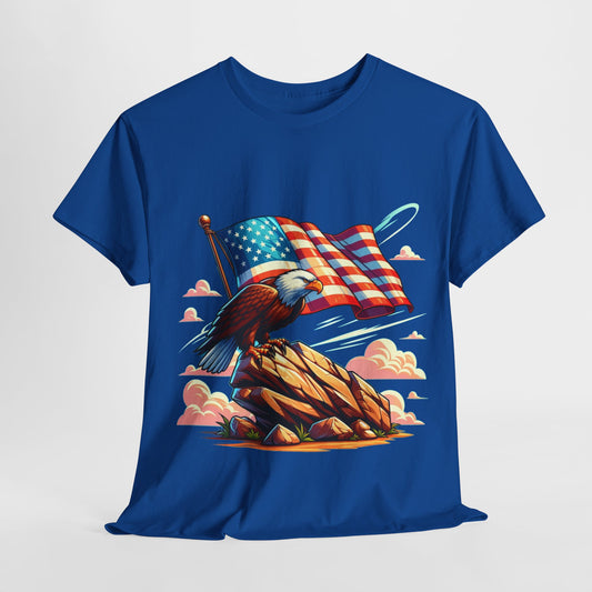Rock, flag and eagle t-shirt