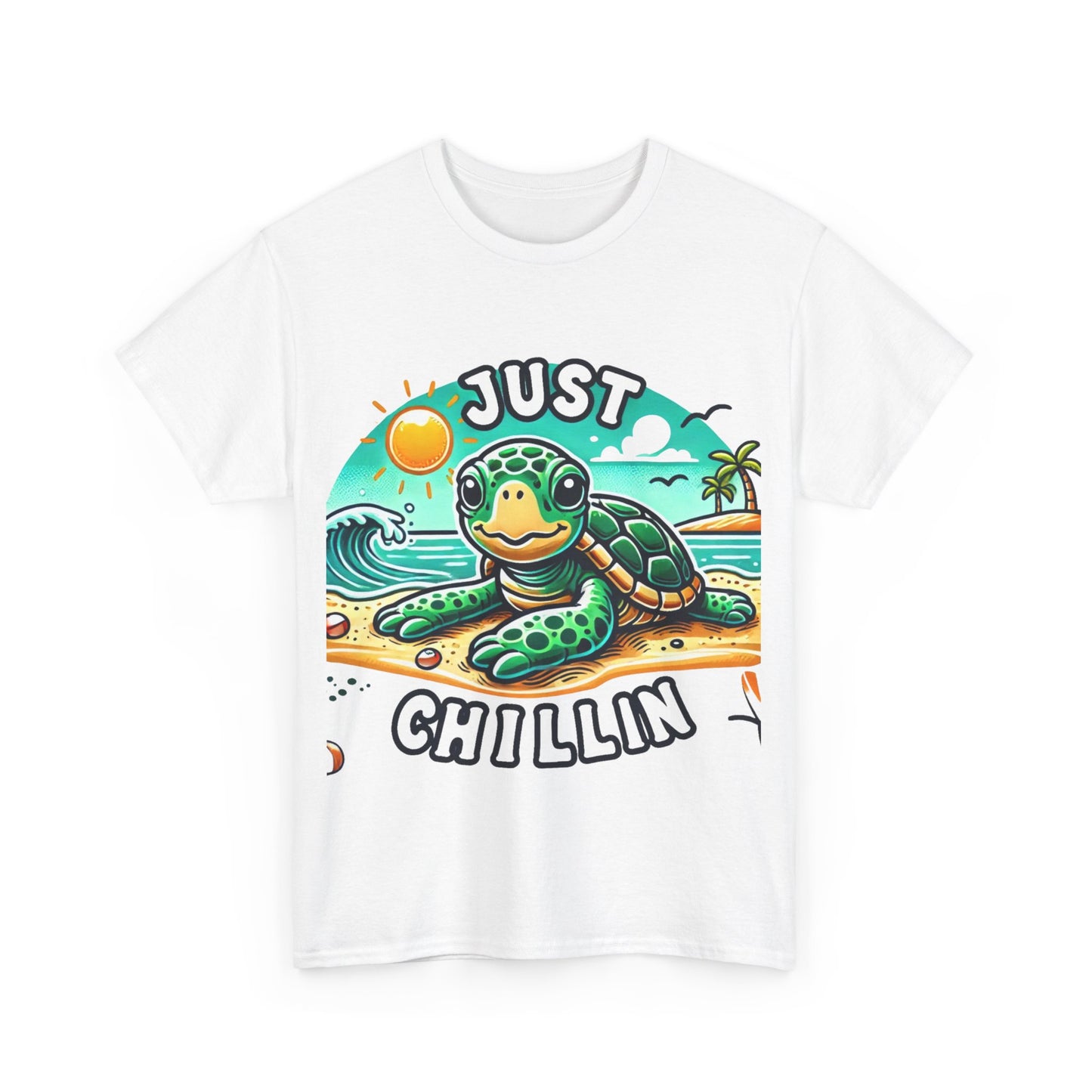Just chillin' turtle at the beach t-shirt