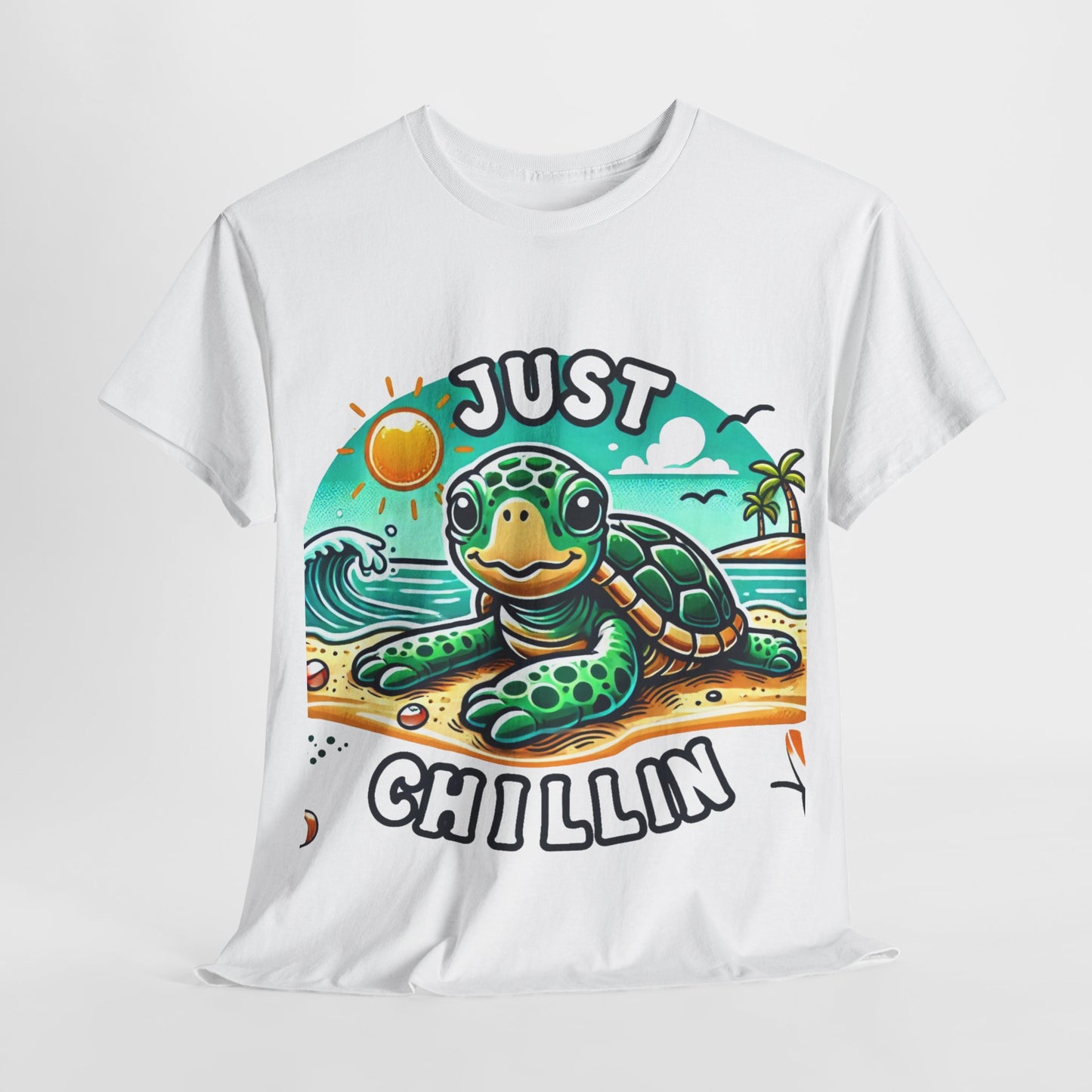 Just chillin' turtle at the beach t-shirt