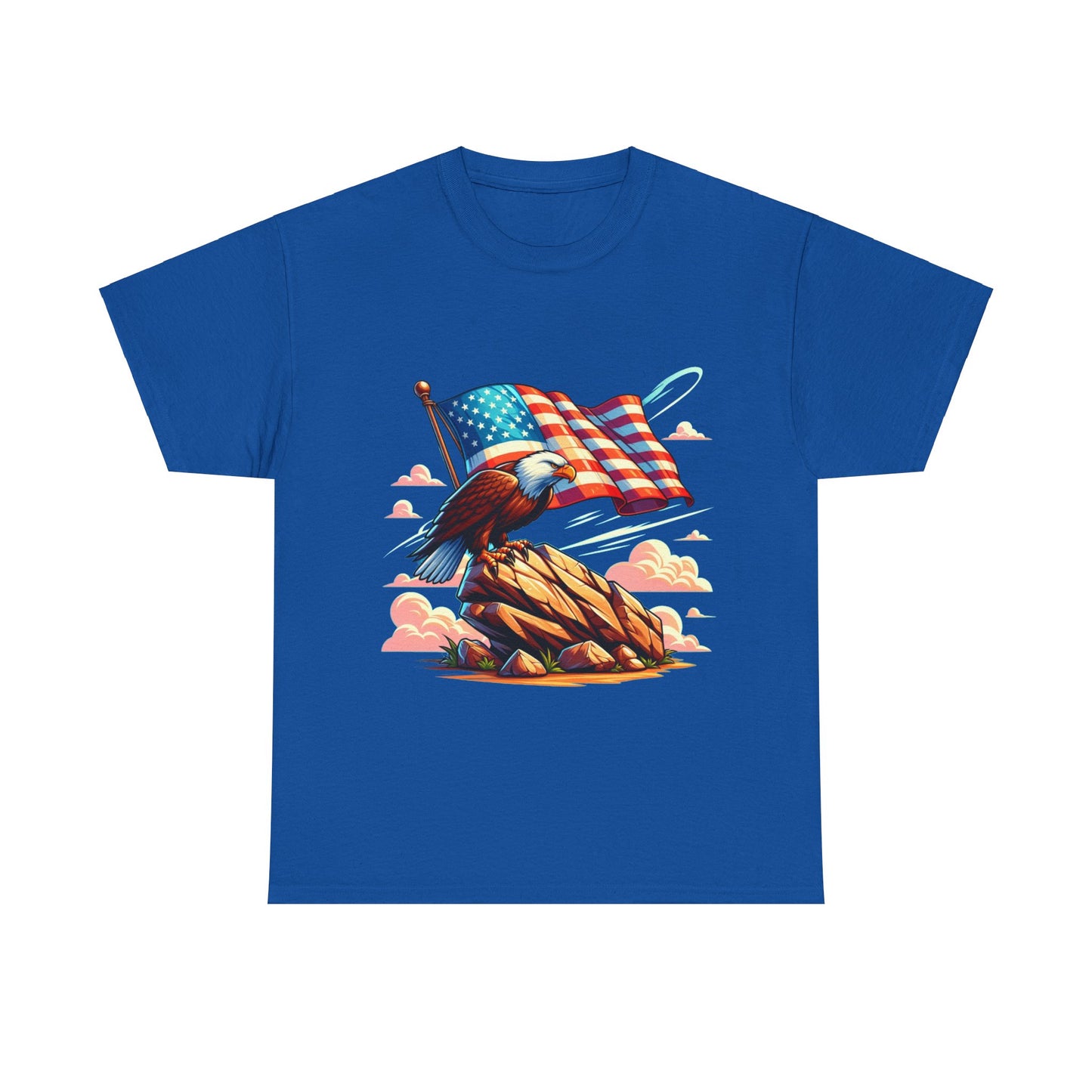 Rock, flag and eagle t-shirt