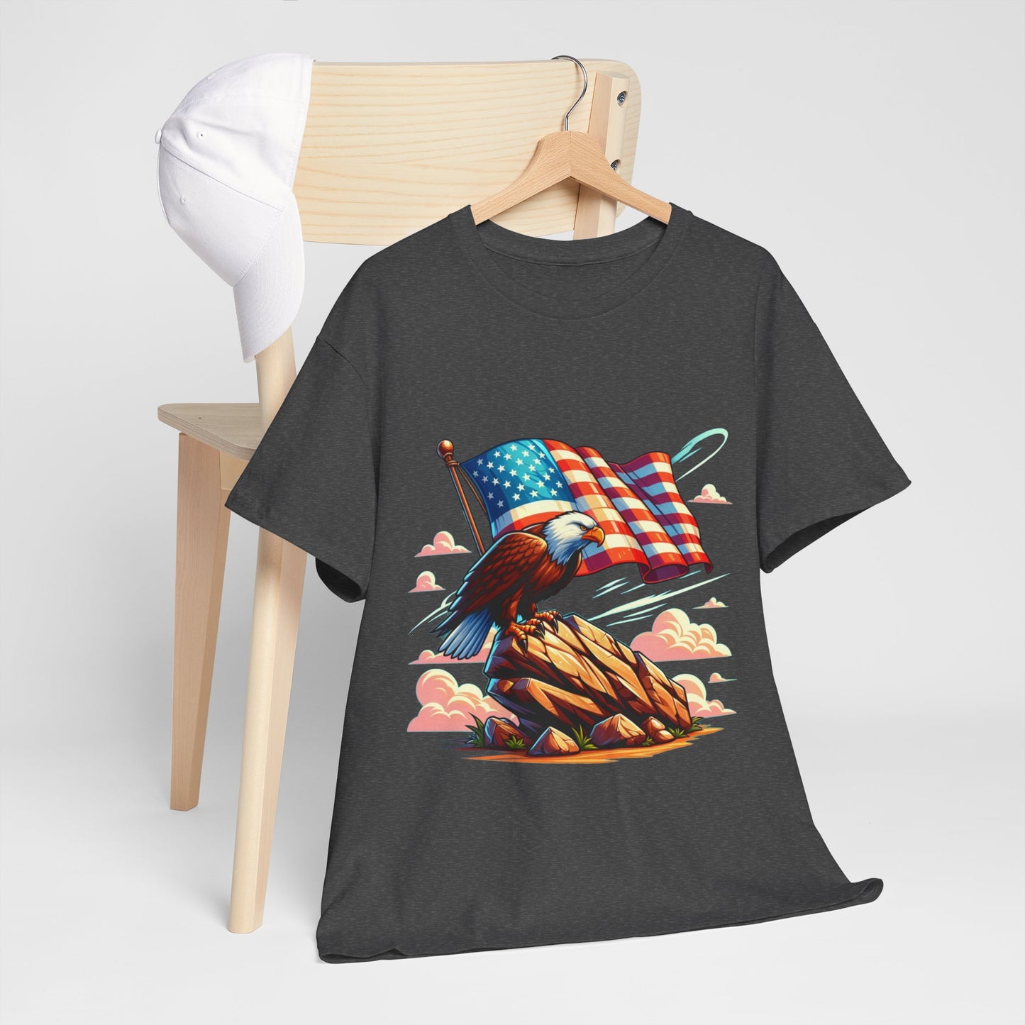 Rock, flag and eagle t-shirt