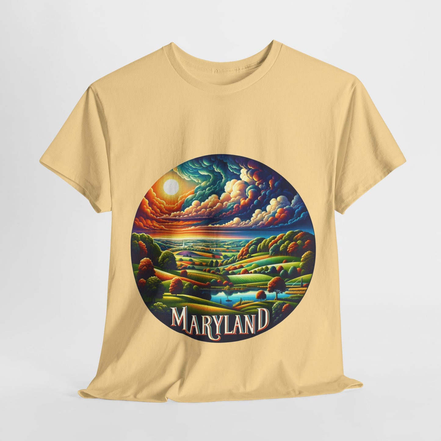Maryland's relaxing scenic waterways landscape t-shirt
