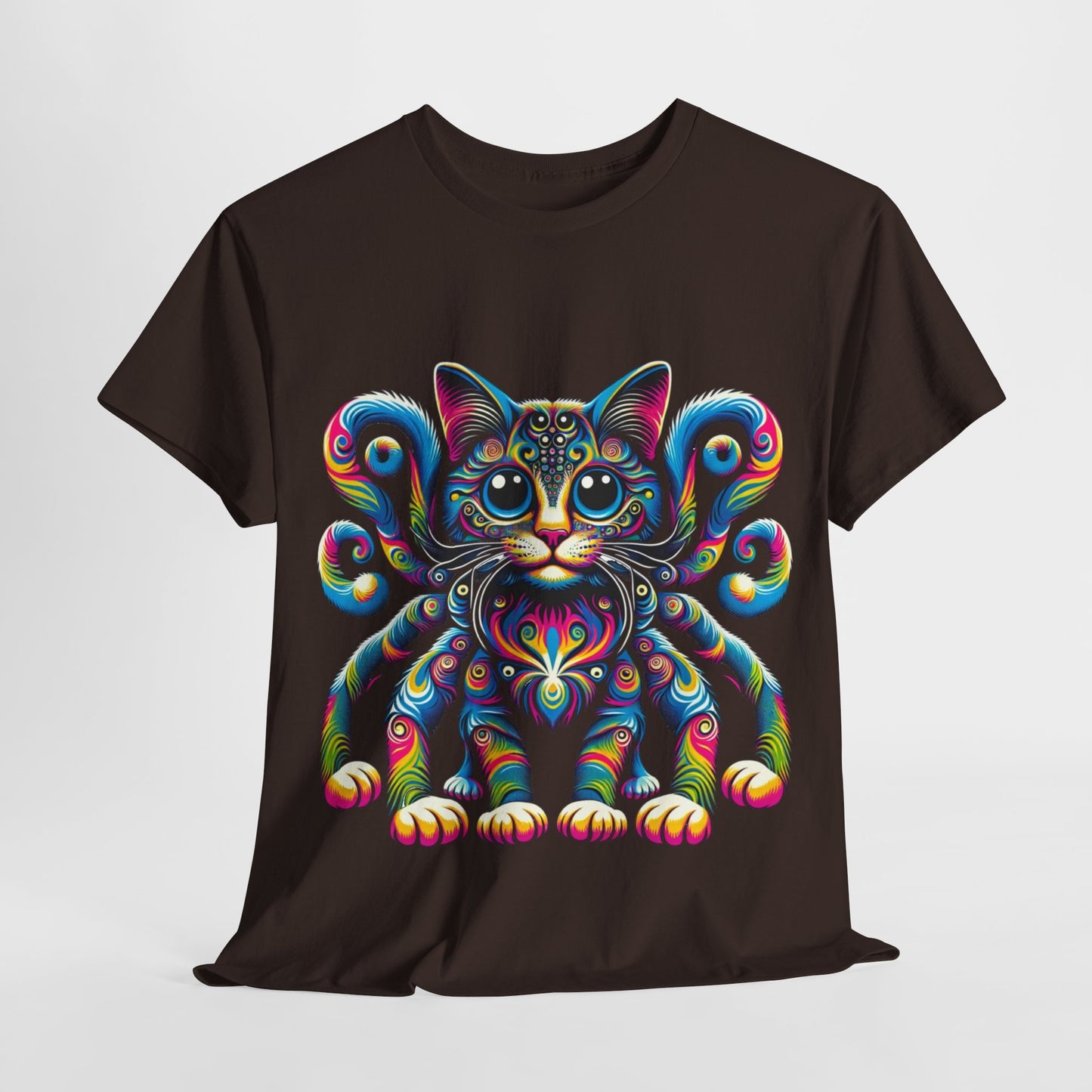 Psychedelic, trippy cat t-shirt