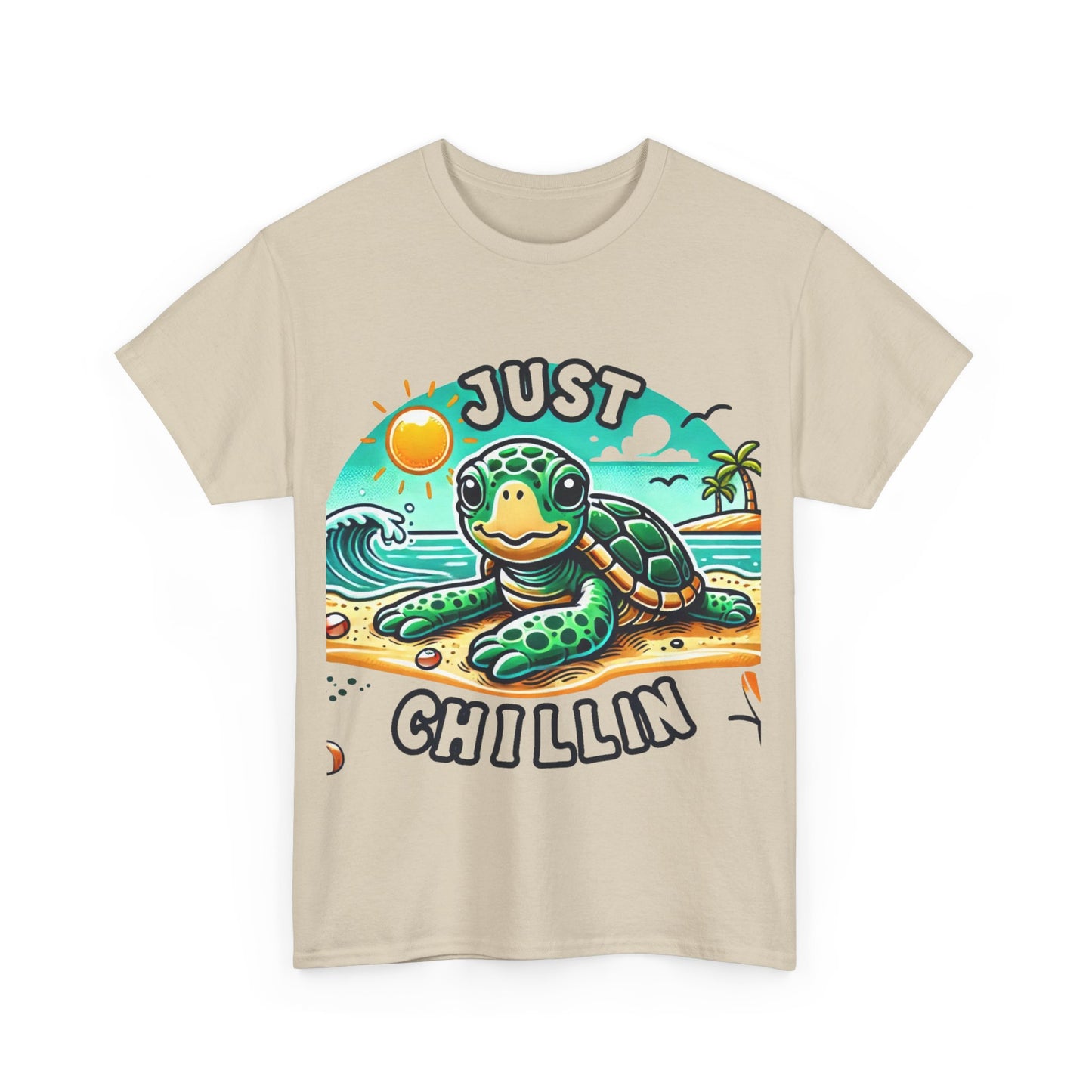 Just chillin' turtle at the beach t-shirt