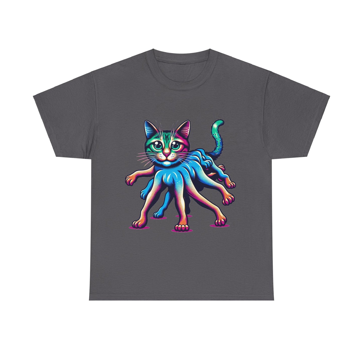 Psychedelic, trippy cat t-shirt