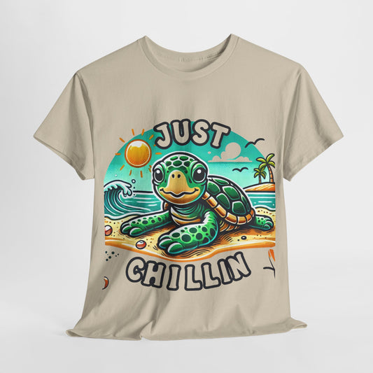 Just chillin' turtle at the beach t-shirt