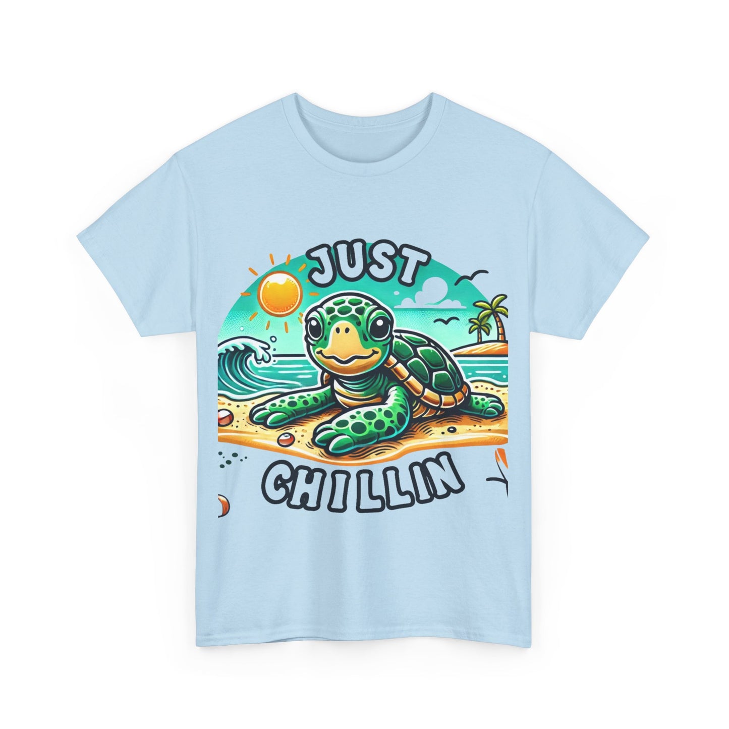 Just chillin' turtle at the beach t-shirt