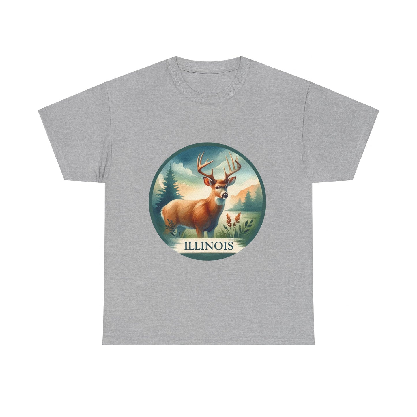 Illinois white-tailed deer t-shirt
