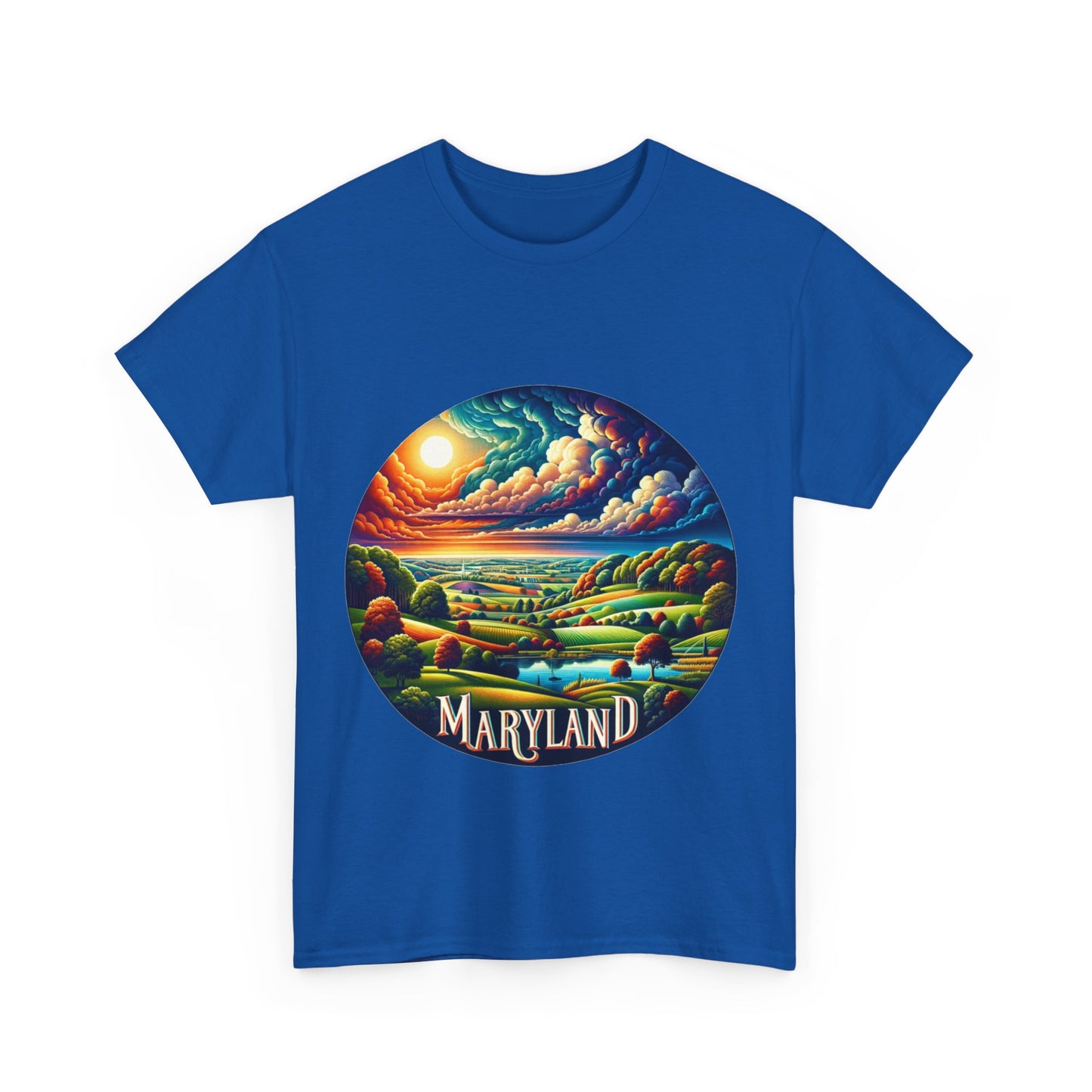 Maryland's relaxing scenic waterways landscape t-shirt