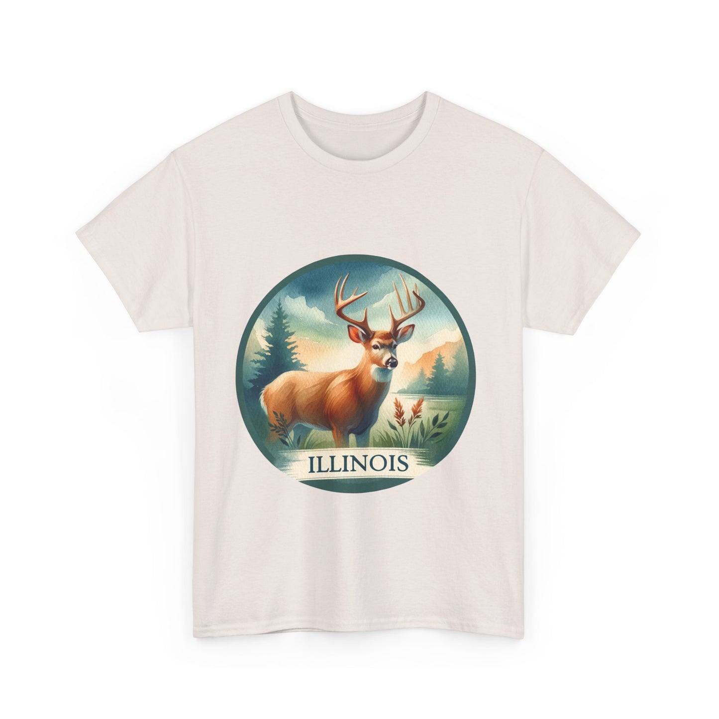 Illinois white-tailed deer t-shirt