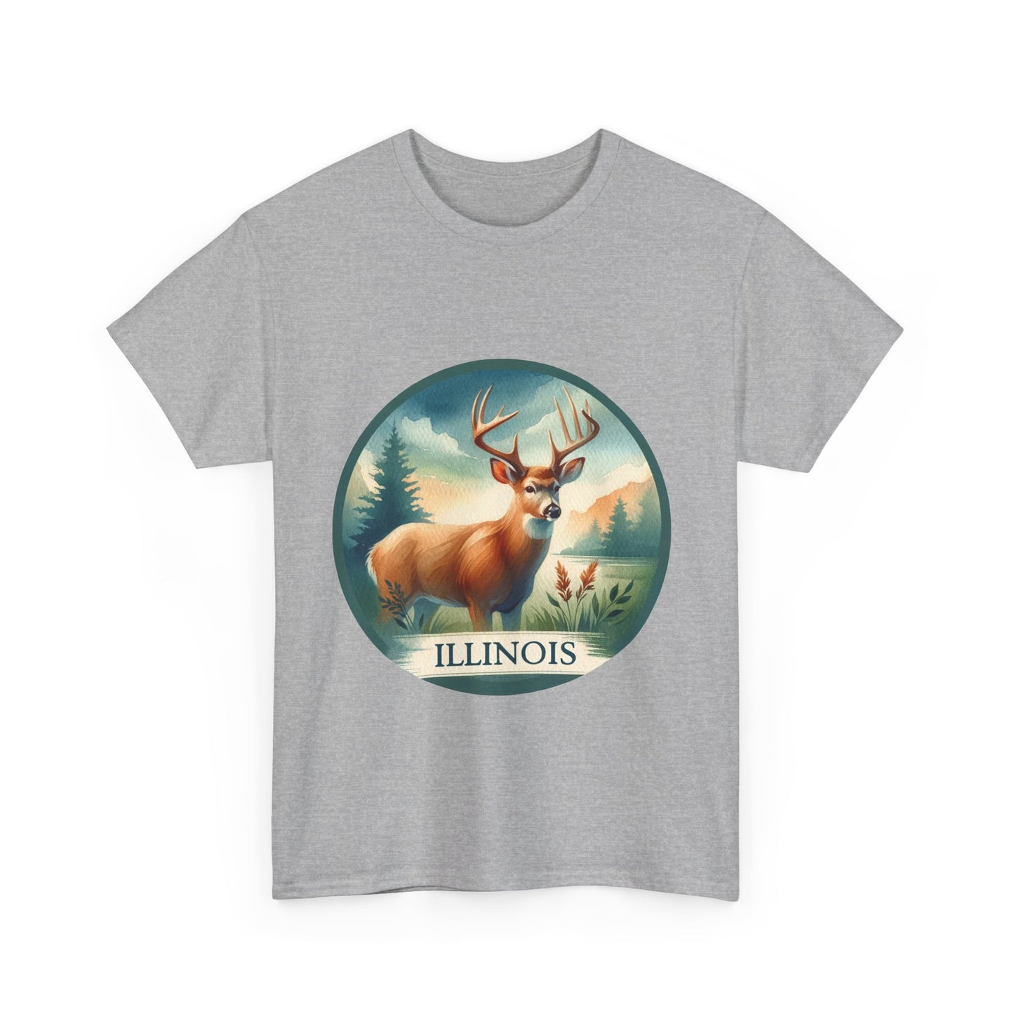 Illinois white-tailed deer t-shirt