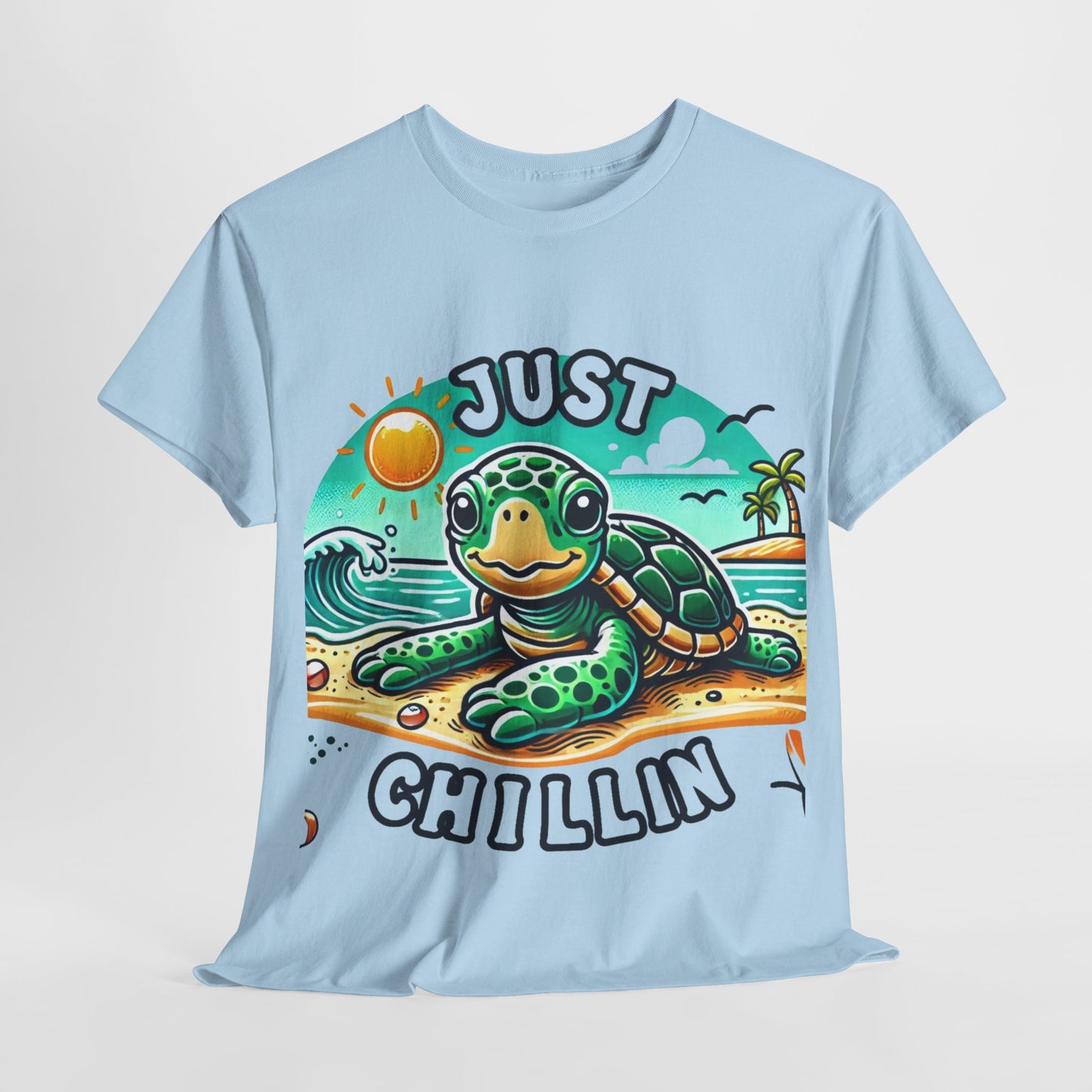 Just chillin' turtle at the beach t-shirt