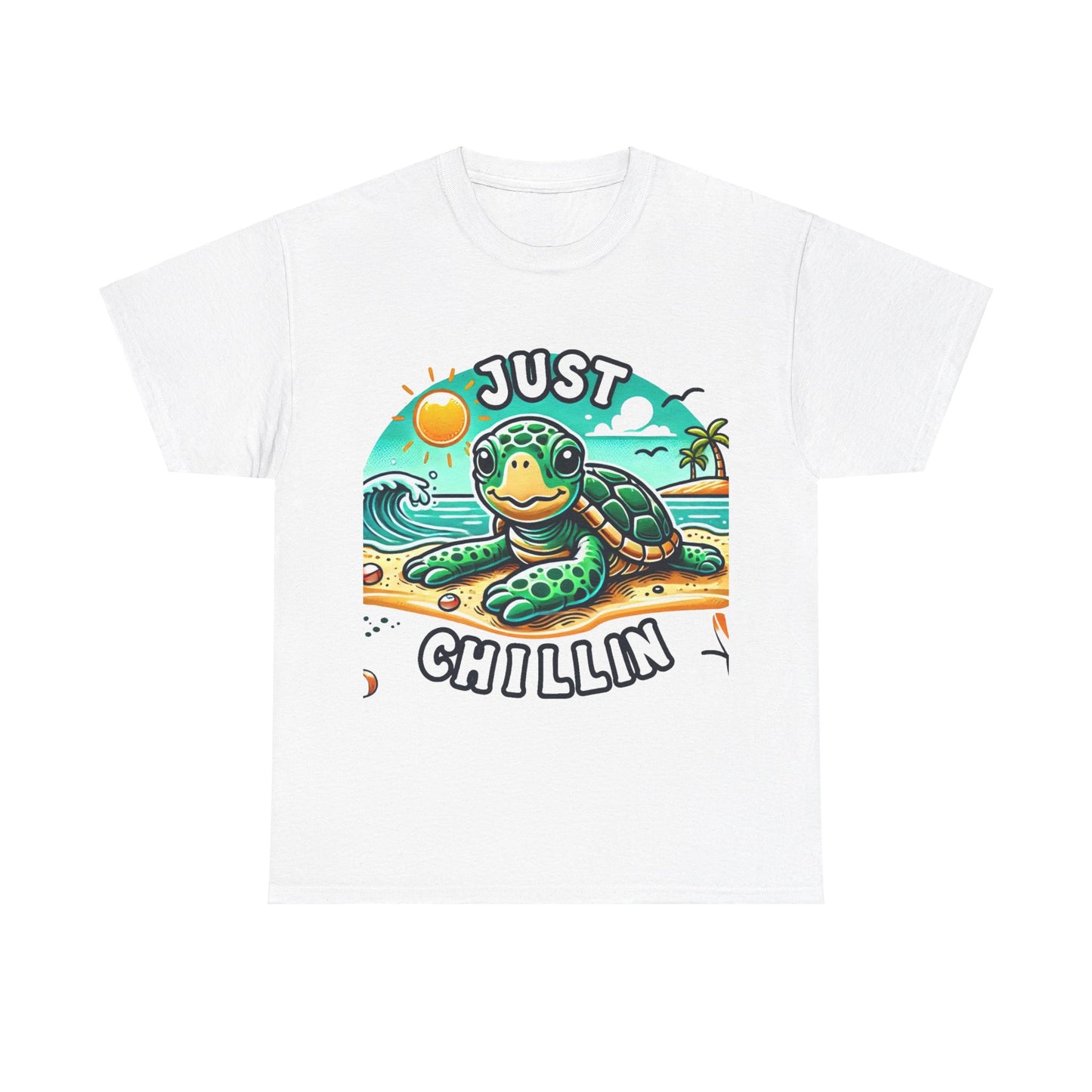 Just chillin' turtle at the beach t-shirt