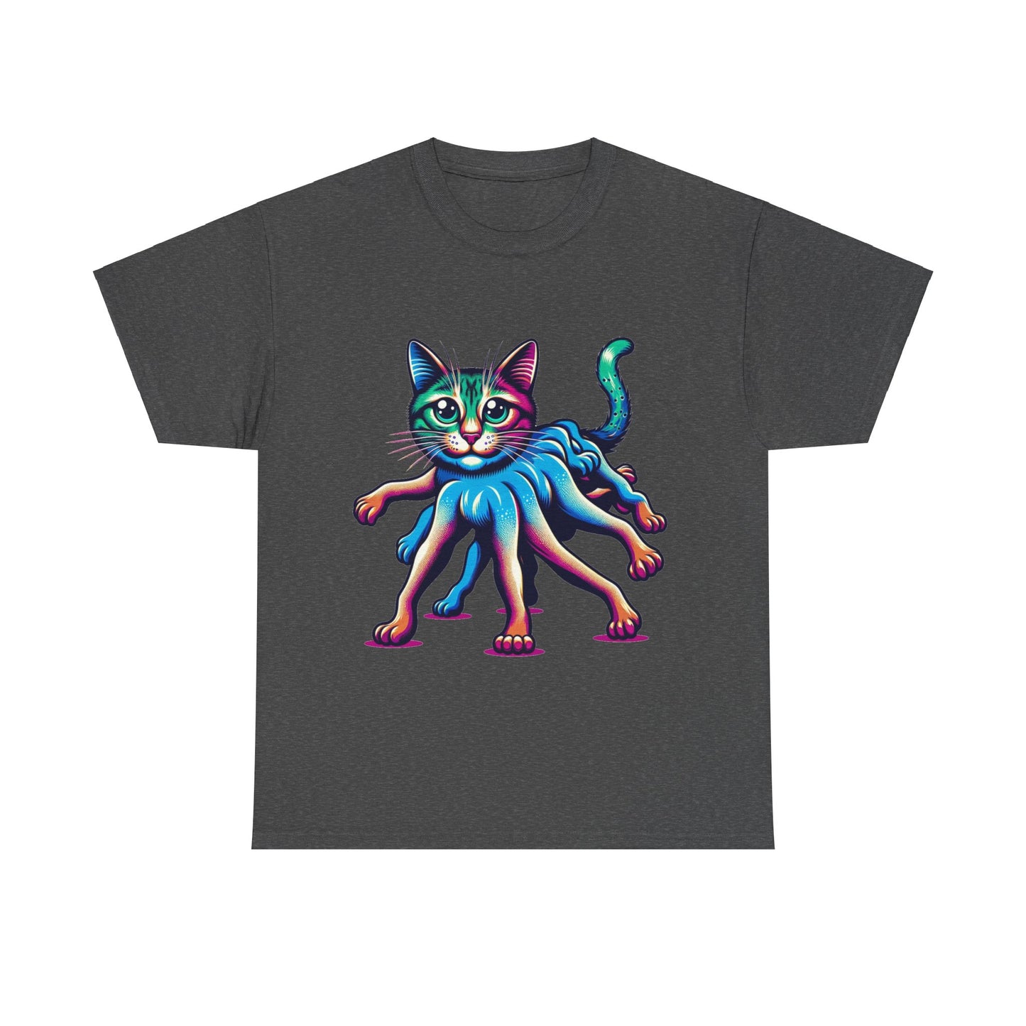 Psychedelic, trippy cat t-shirt