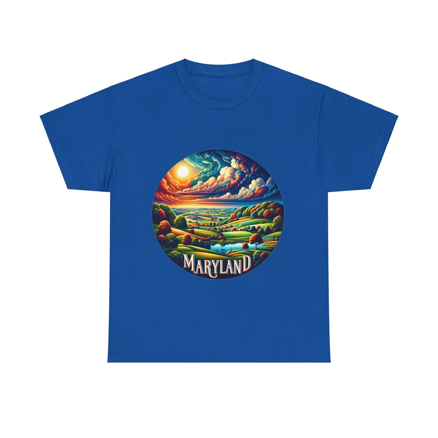 Maryland's relaxing scenic waterways landscape t-shirt