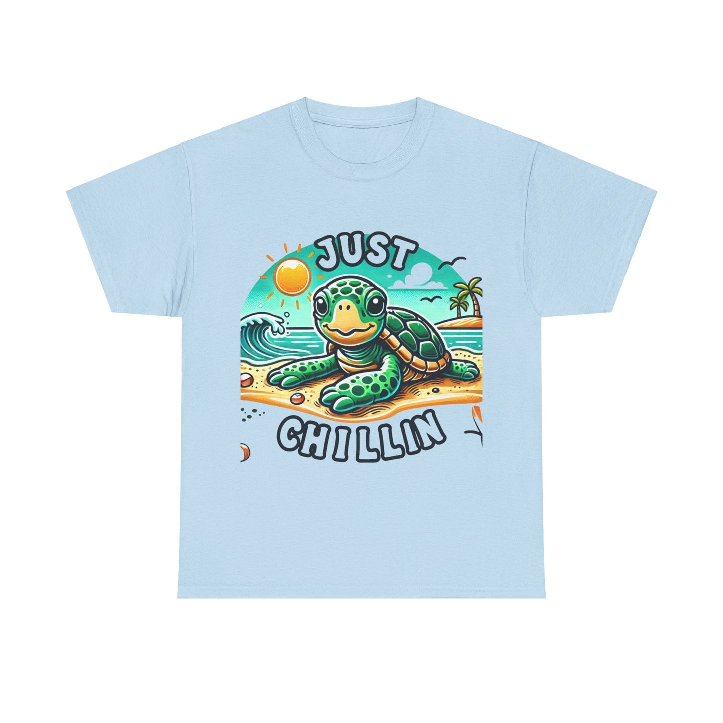 Just chillin' turtle at the beach t-shirt