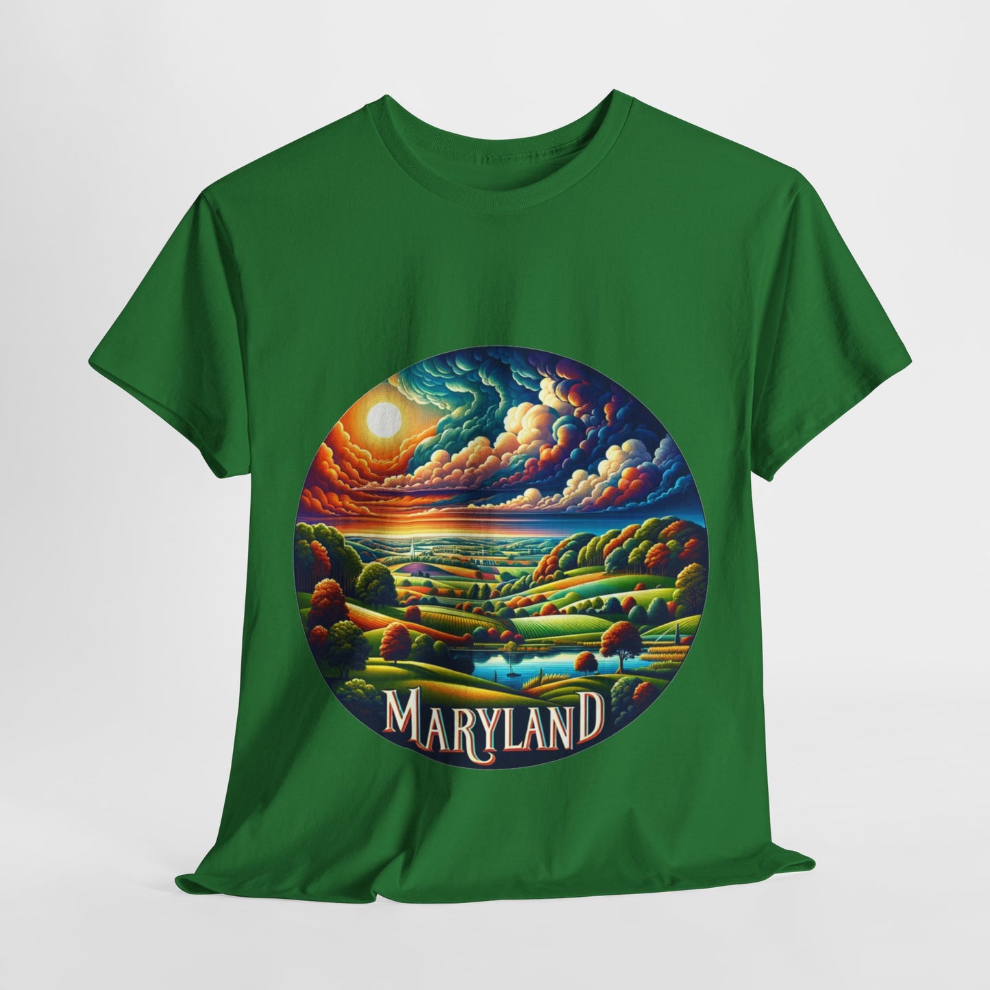 Maryland's relaxing scenic waterways landscape t-shirt