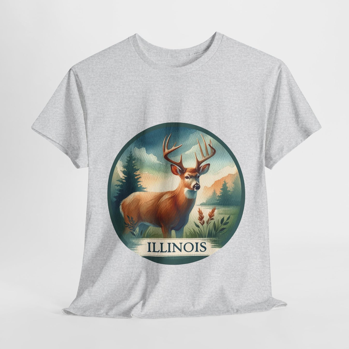 Illinois white-tailed deer t-shirt