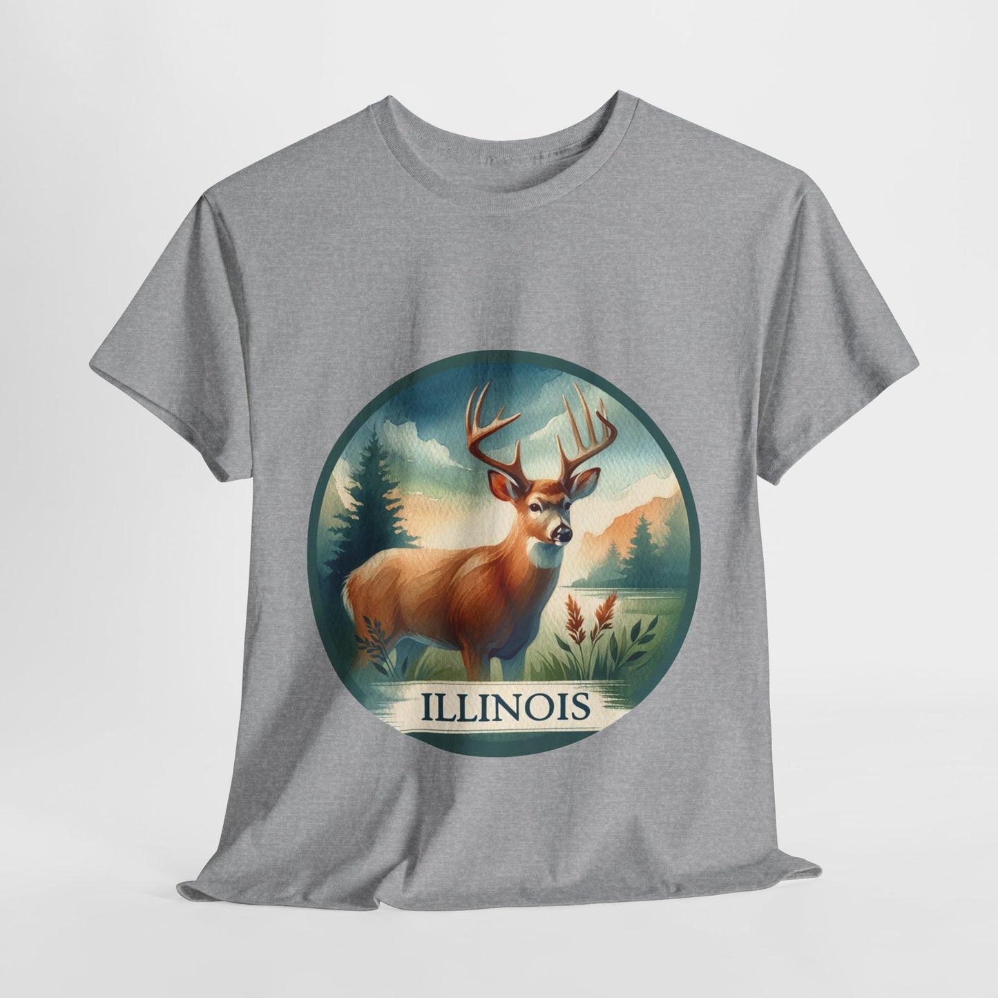 Illinois white-tailed deer t-shirt