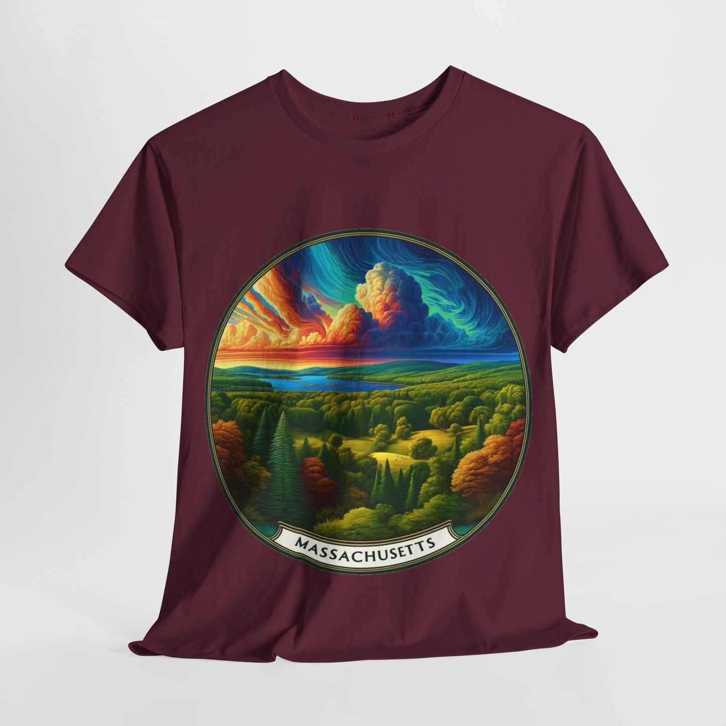 Massachusetts's welcoming rolling hills landscape t-shirt