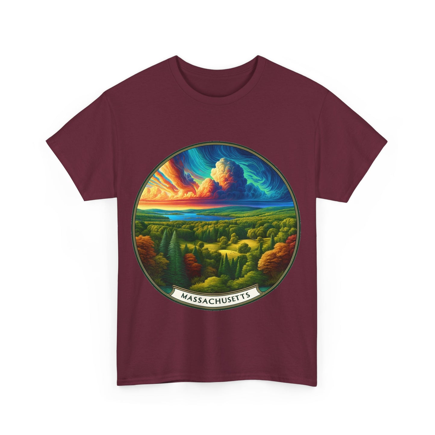 Massachusetts's welcoming rolling hills landscape t-shirt