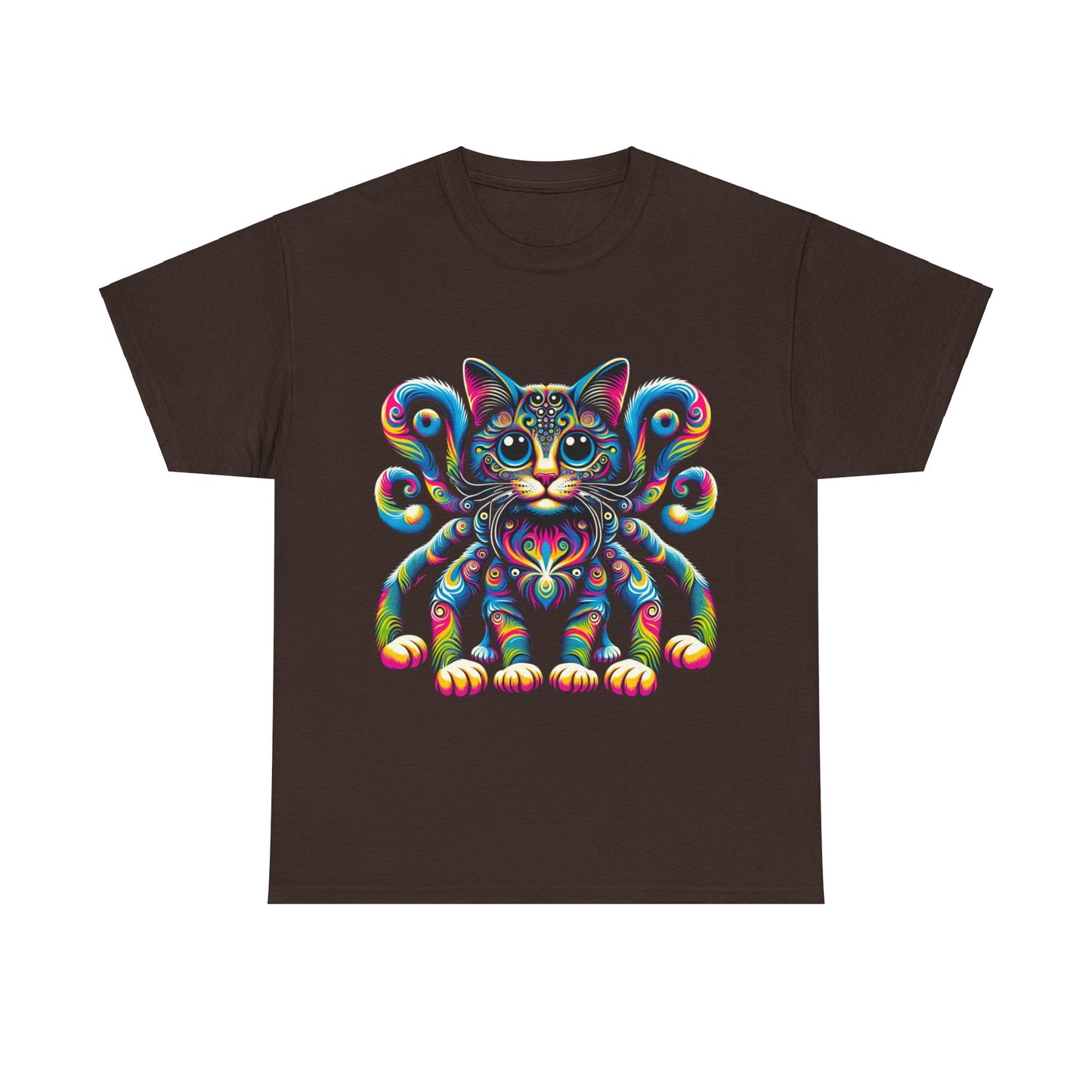 Psychedelic, trippy cat t-shirt