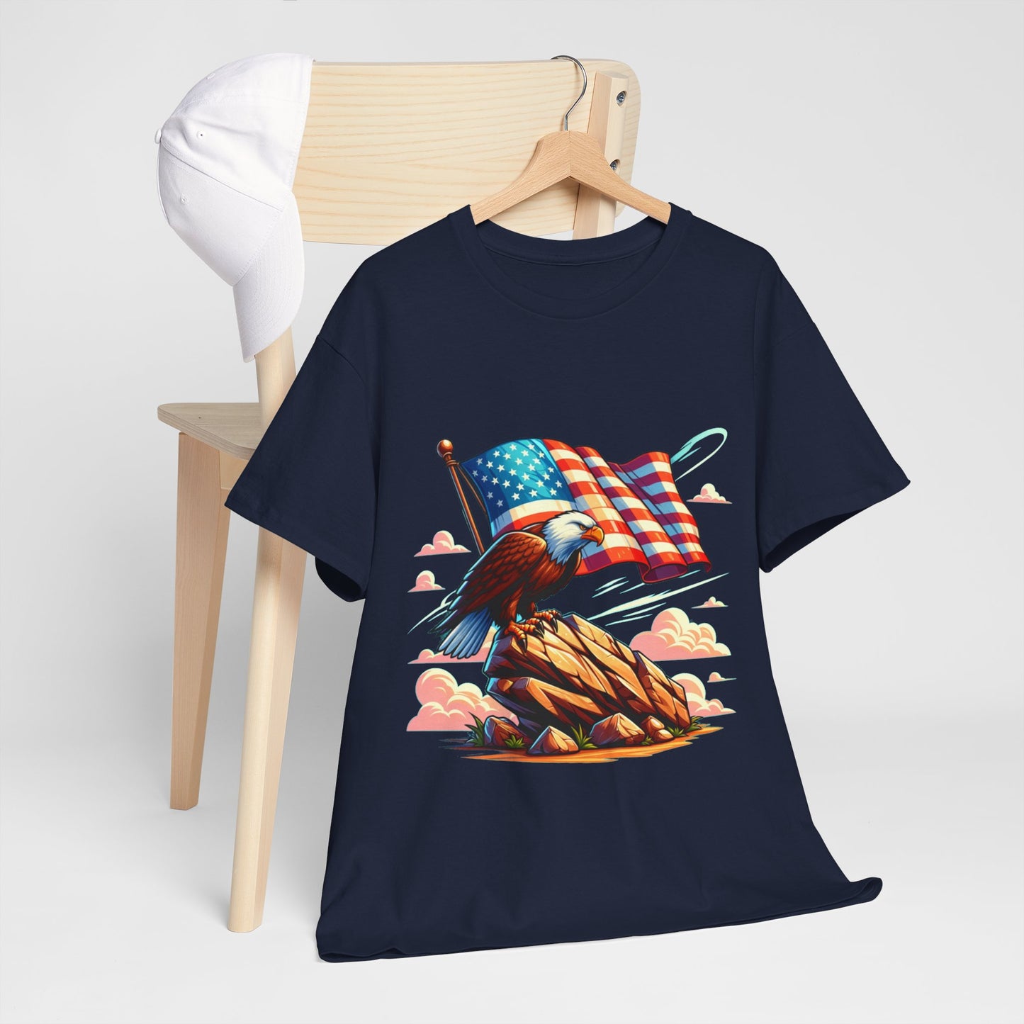 Rock, flag and eagle t-shirt