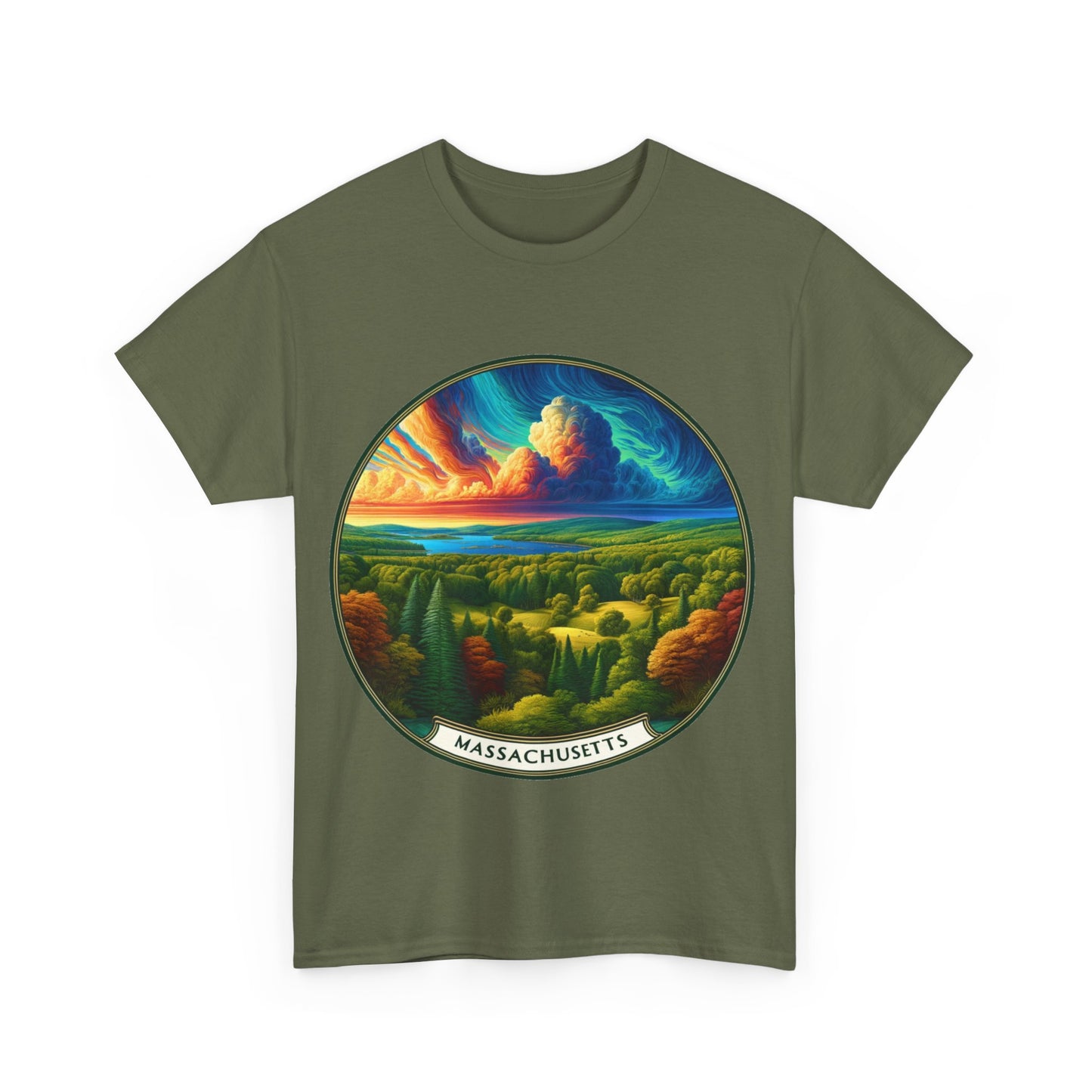 Massachusetts's welcoming rolling hills landscape t-shirt