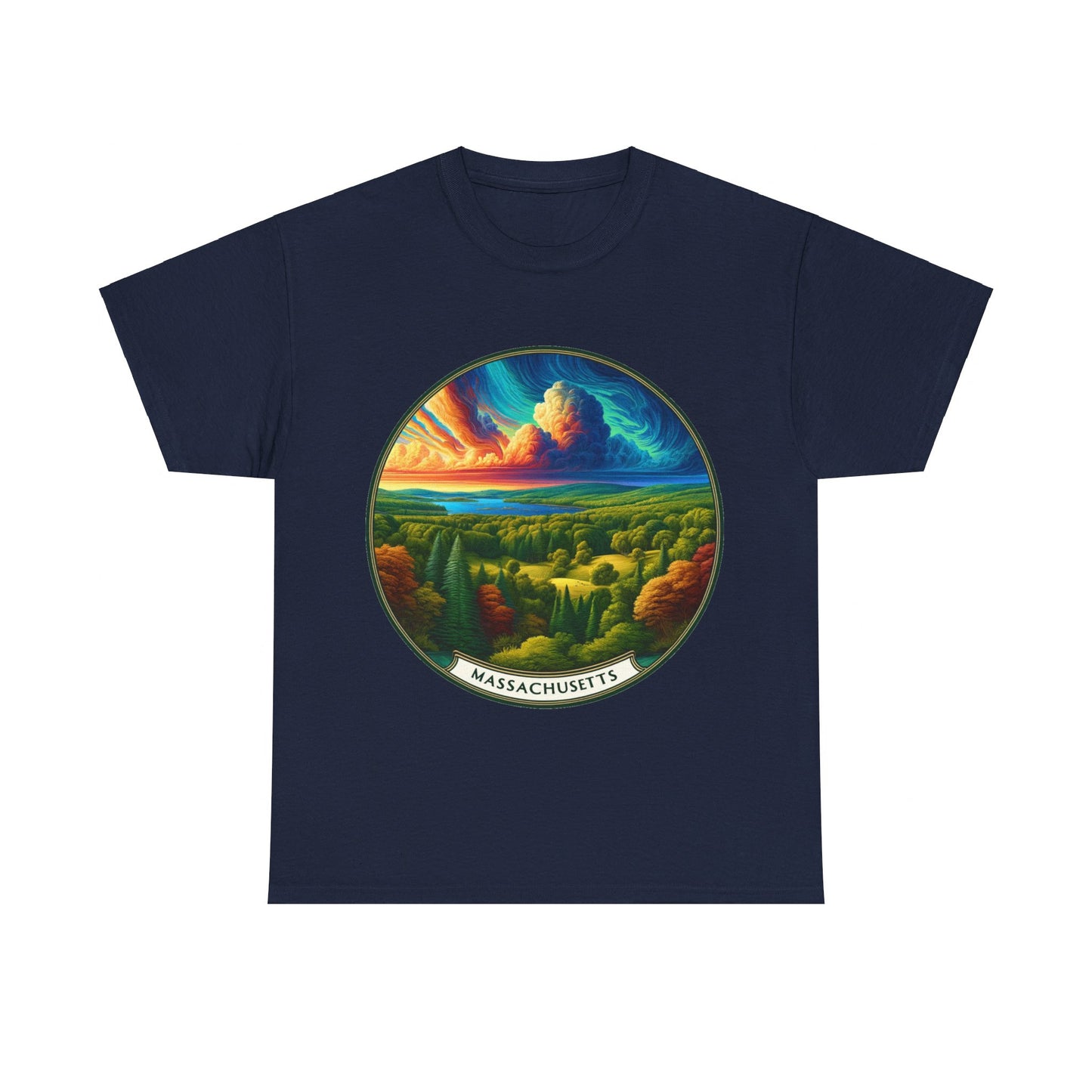 Massachusetts's welcoming rolling hills landscape t-shirt