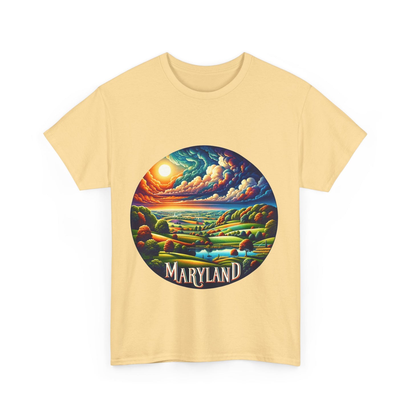 Maryland's relaxing scenic waterways landscape t-shirt