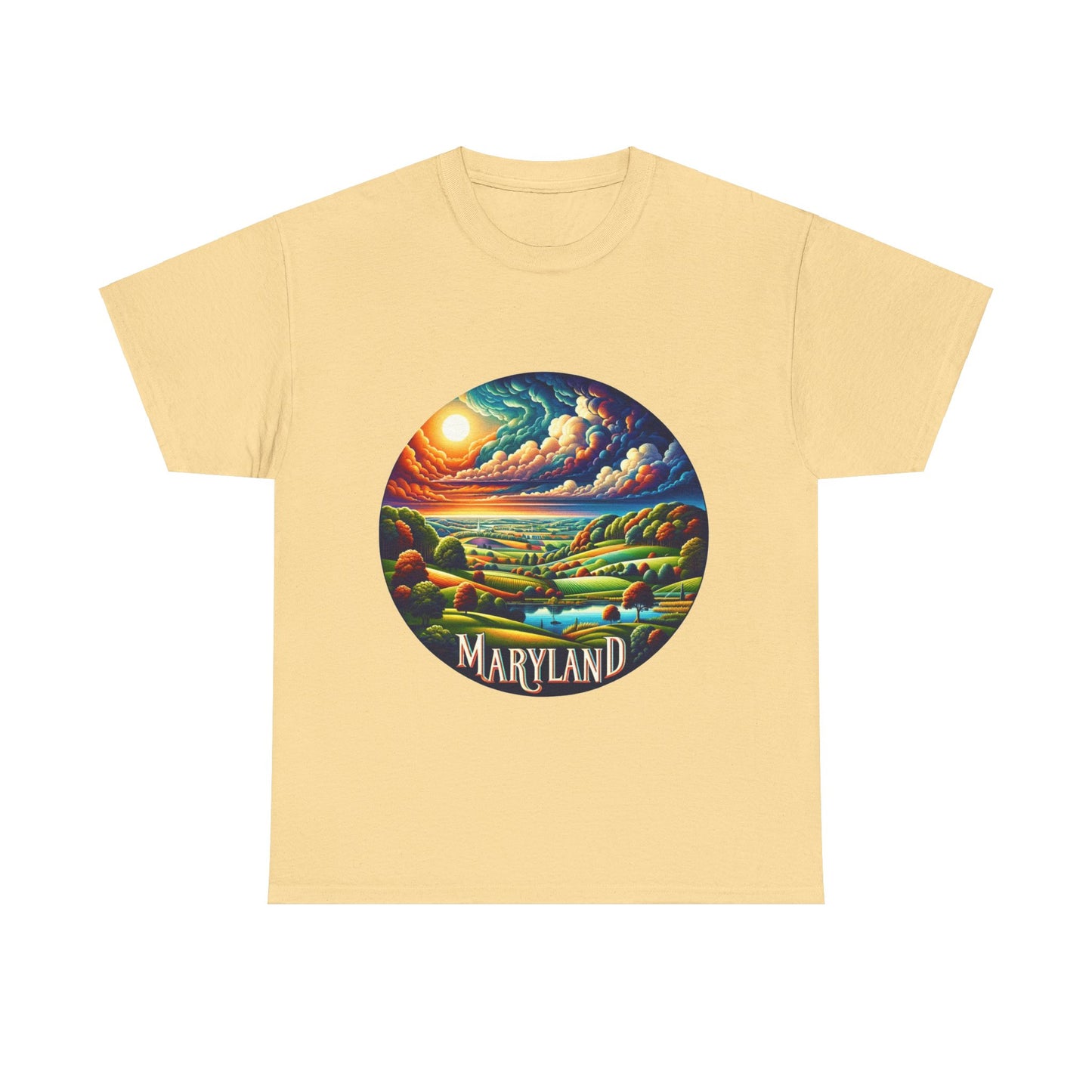 Maryland's relaxing scenic waterways landscape t-shirt