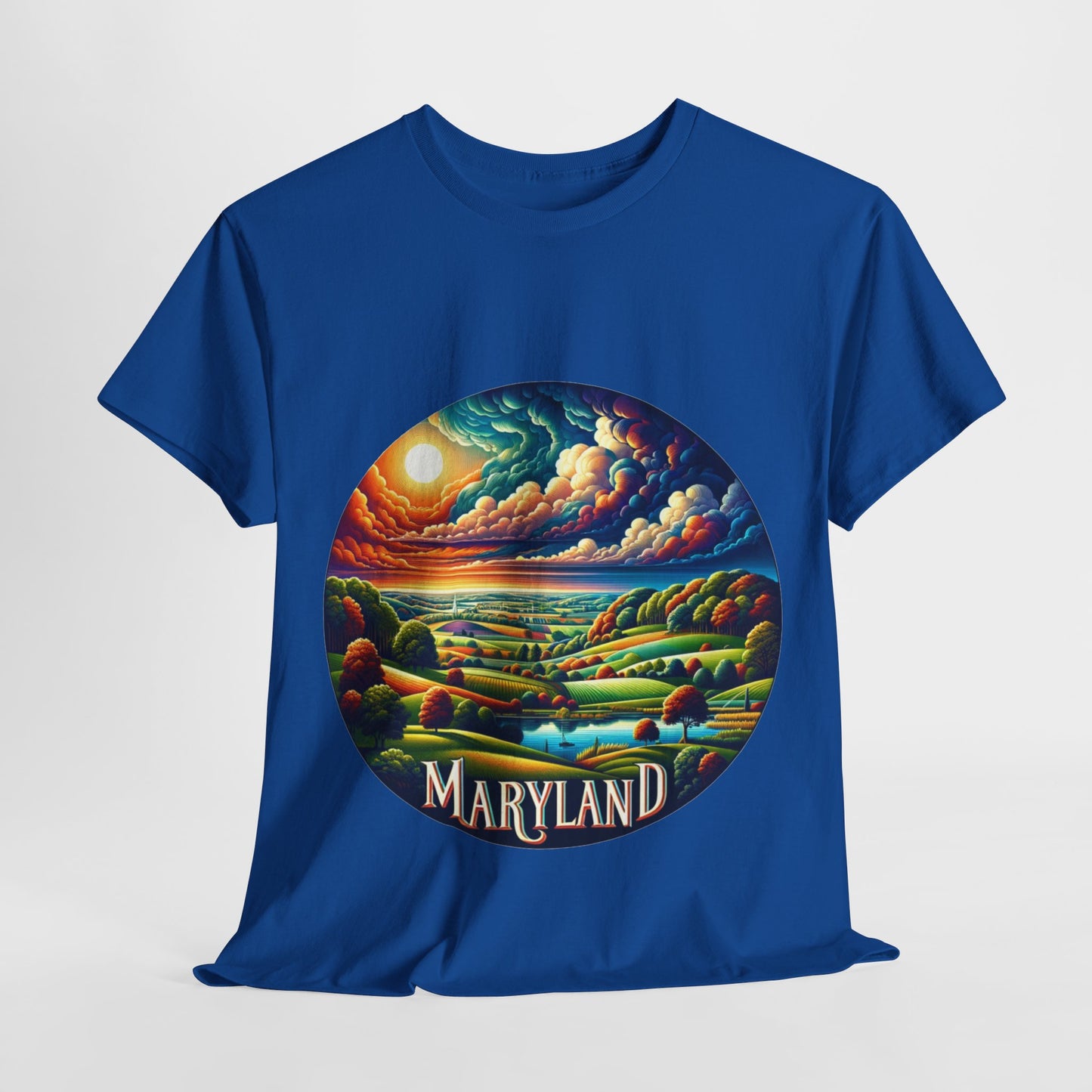 Maryland's relaxing scenic waterways landscape t-shirt